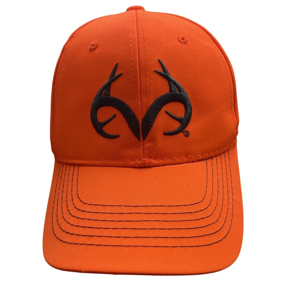 Vtg Realtree‎ Orange Hunting Cap Hat Outerwear Deer, Fishing Scouting